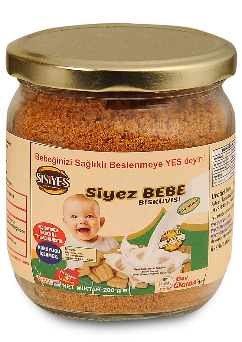 Öğütülmüş Bebe bisküvisi 200 gr 800-1128 Öğütülmüş Bebe Bisküvisi 200 Gr - Görsel 1